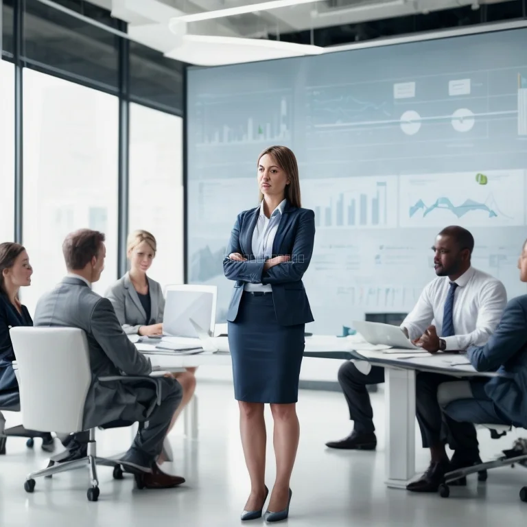 Leadership team collaborating