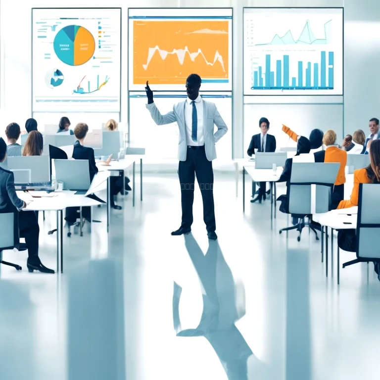 Illustration of leadership coaching session